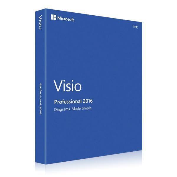 Microsoft Visio 2016 Professional Produktverpackung