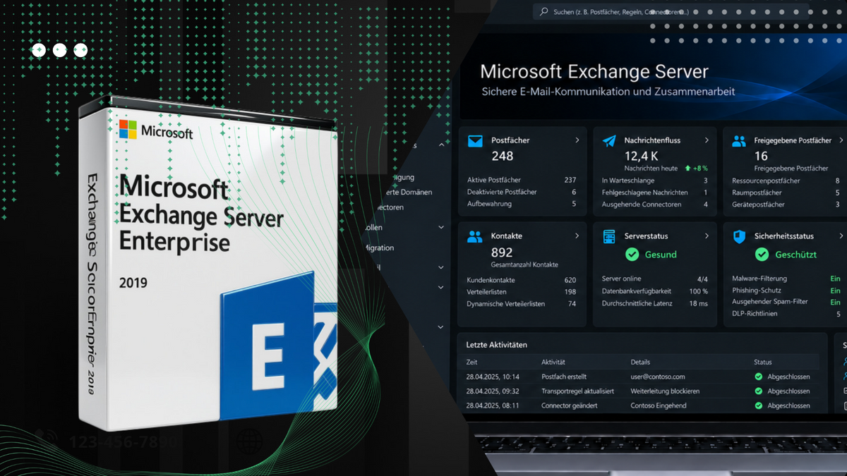  Microsoft Exchange Server für geschäftliche E-Mails