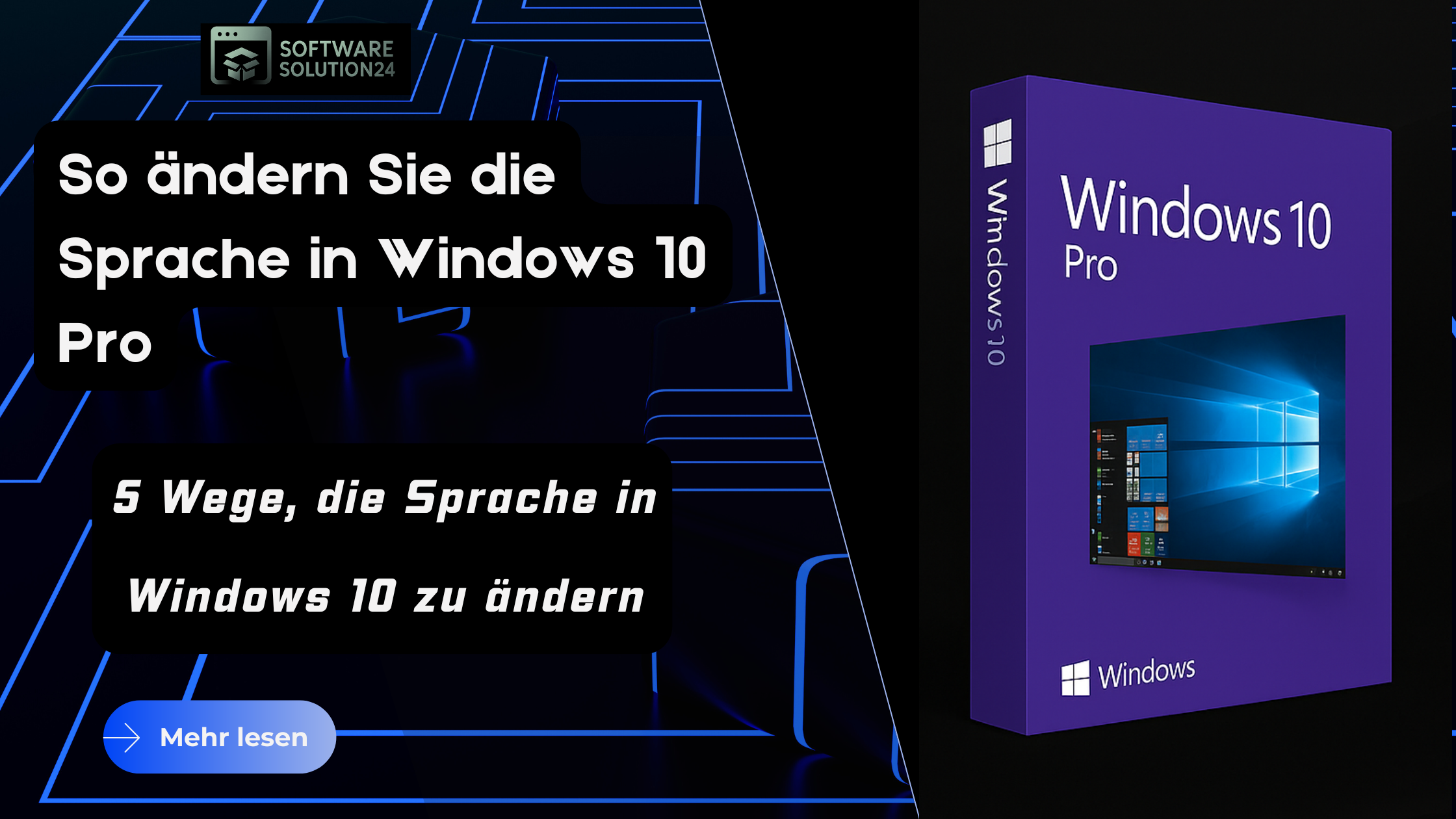 So ändern Sie die Sprache in Windows 10 Pro