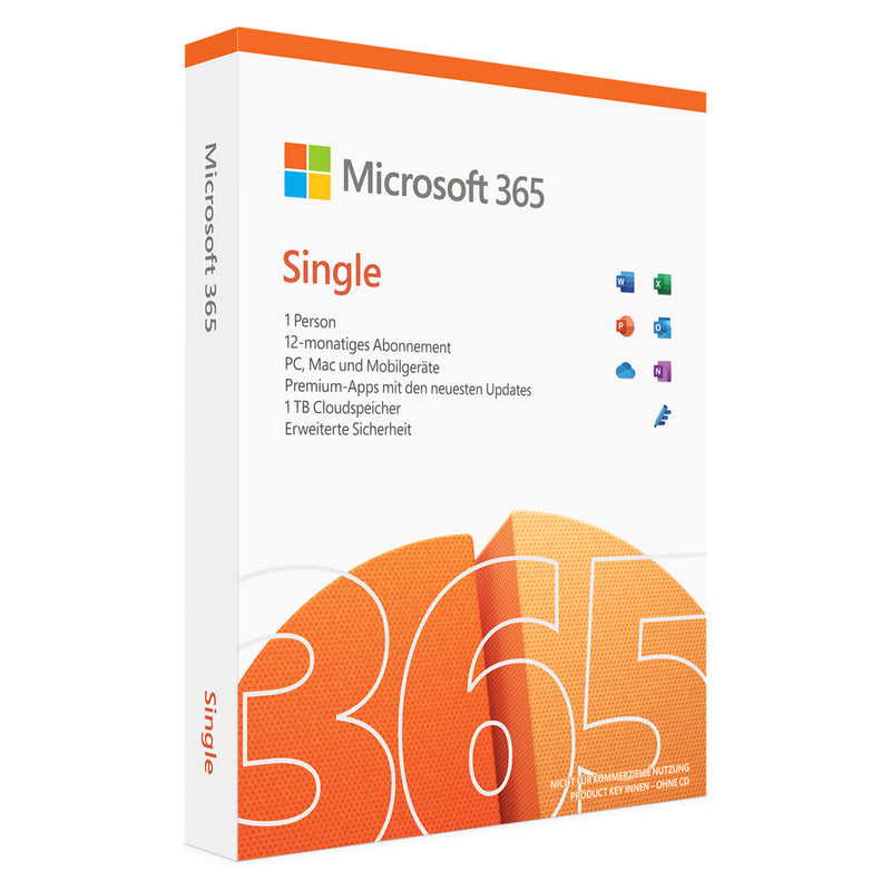 Microsoft 365 Single Produktverpackung