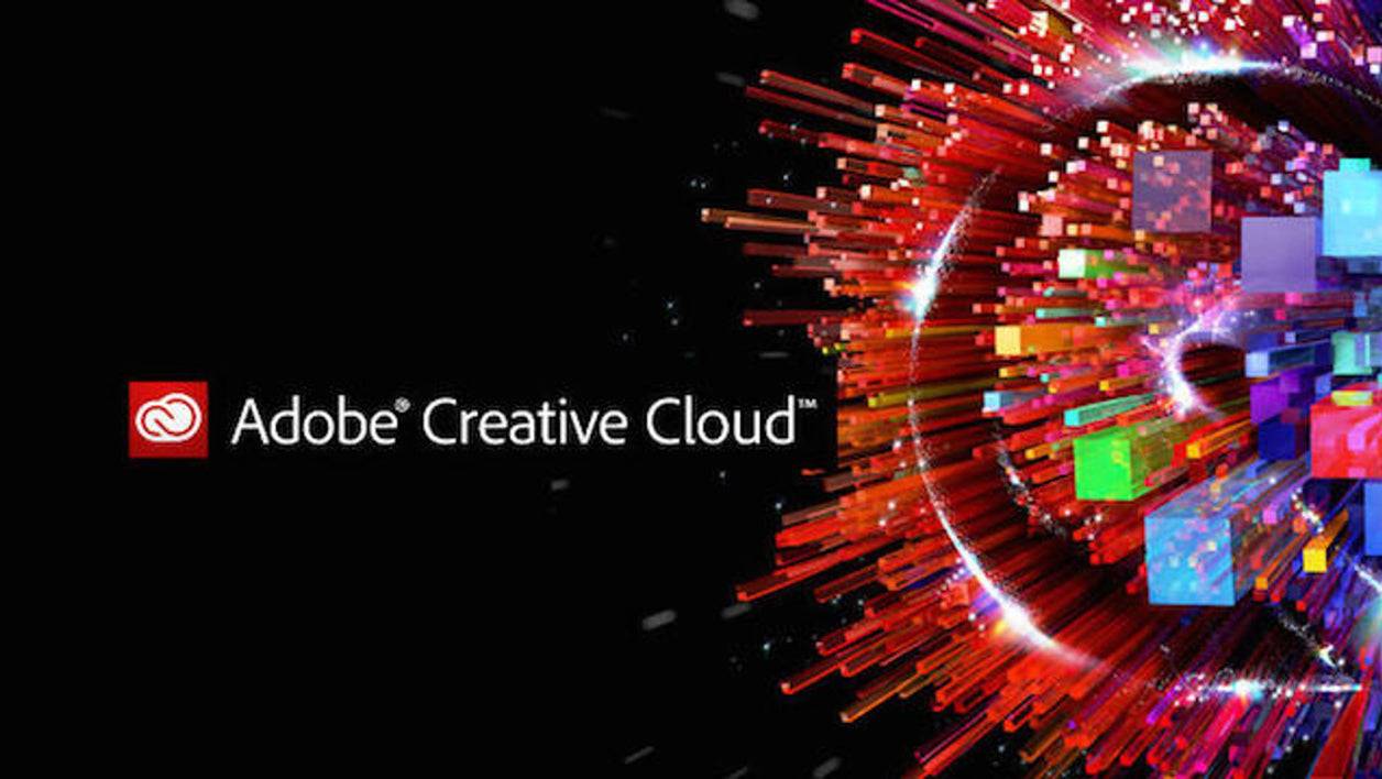 Adobe Creative Cloud Grafik mit bunten Effekten