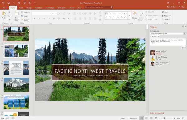 PowerPoint 2016 Präsentation über Reisen