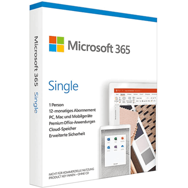 Microsoft 365 Single Produktverpackung