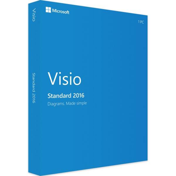 Microsoft Visio 2016 Standard Produktverpackung