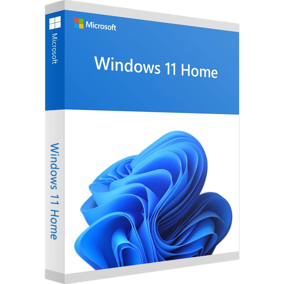 Windows 11 Home Verpackung mit blauem Design