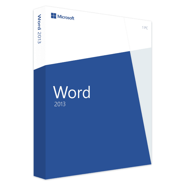 Microsoft Word 2013 Produktverpackung