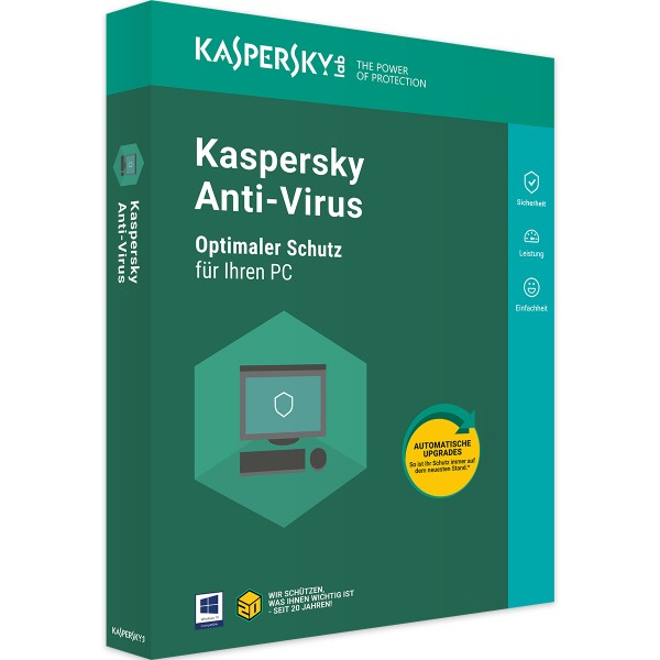 Kaspersky Antivirus 2021 - 1 Gerät - 1 Jahr
