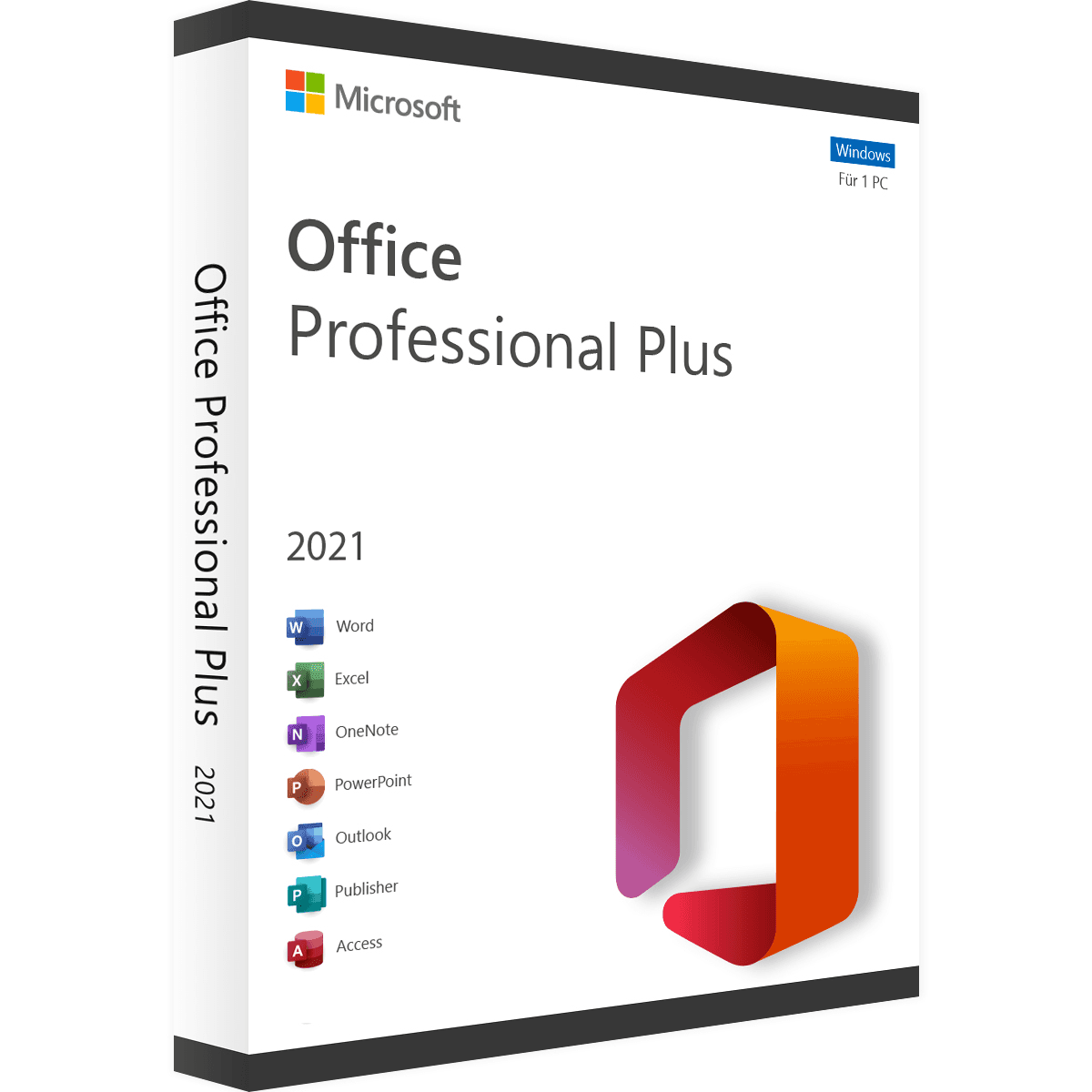 Microsoft Office 2021 Professional Plus Produktverpackung