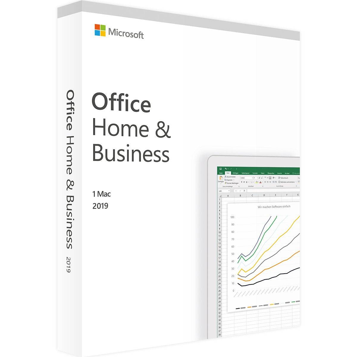 OFFICE 2019 Home & Business für Mac Produktverpackung