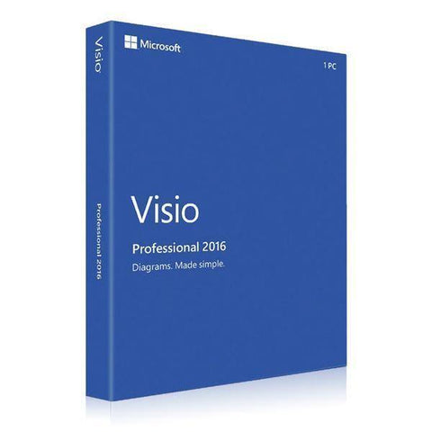 Microsoft Visio 2016 Professional Produktverpackung