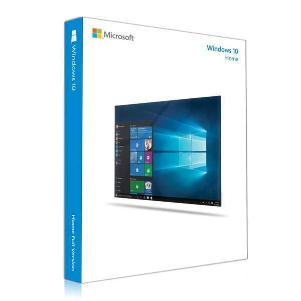 Windows 10 Home Verpackung mit Bildschirmansicht