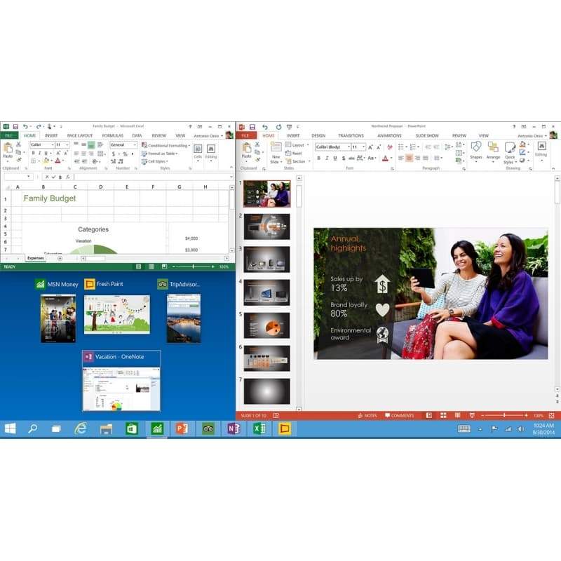 Windows 10 Home mit Office-Anwendungen